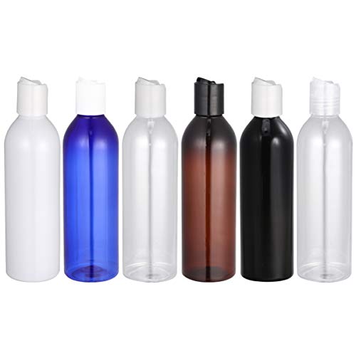 Beaupretty 6Pcs 250Ml Quetschflaschen Plastikflaschen Pressendeckel Reiseflaschen Tragbare Leere Lotion Kosmetikflaschen (Gemischte Farben) von Beaupretty