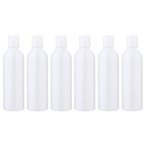 Beaupretty 6Pcs 250Ml Quetschflaschen Plastikflaschen Pressendeckel Reiseflaschen Tragbare Leere Lotion Kosmetikflaschen (Weiß) von Beaupretty