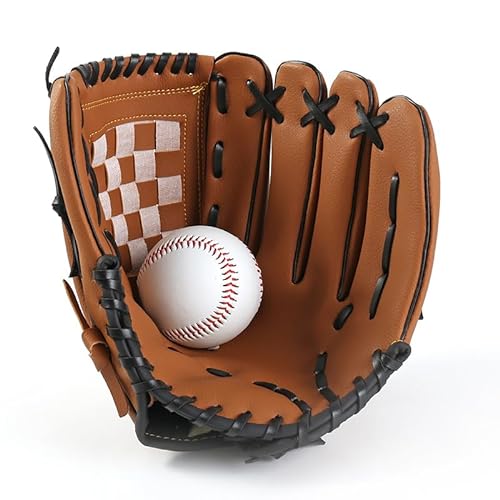 Baseball-Handschuhe, konturierte Passform, Modelle, Erwachsene, Jugendliche, Baseball-Softball-Handschuhe, Pro Baseball Feldhandschuh – Infield, Outfield Handschuhe, mehrere Größen von Beautyan