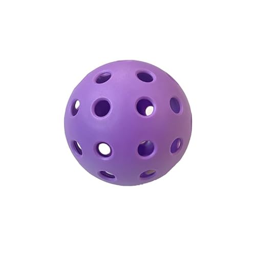 Pickleball Spritzgegossener, belastbarer 26-Loch-Ball, TPE-Ball, elastischer Ball, Outdoor-Sport, Spielerlebnis, hohe Sprungkraft, langlebig, Übungsball mit Netztasche für Anfänger und von Beautyan