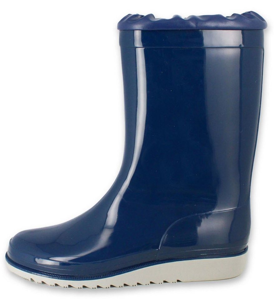 Beck Regenstiefel Basic Gummistiefel (zeitloser Stiefel, für trockene Füße bei Regenwetter) wasserdicht, mit Wetterschutzkragen, mit Einlegesohle von Beck