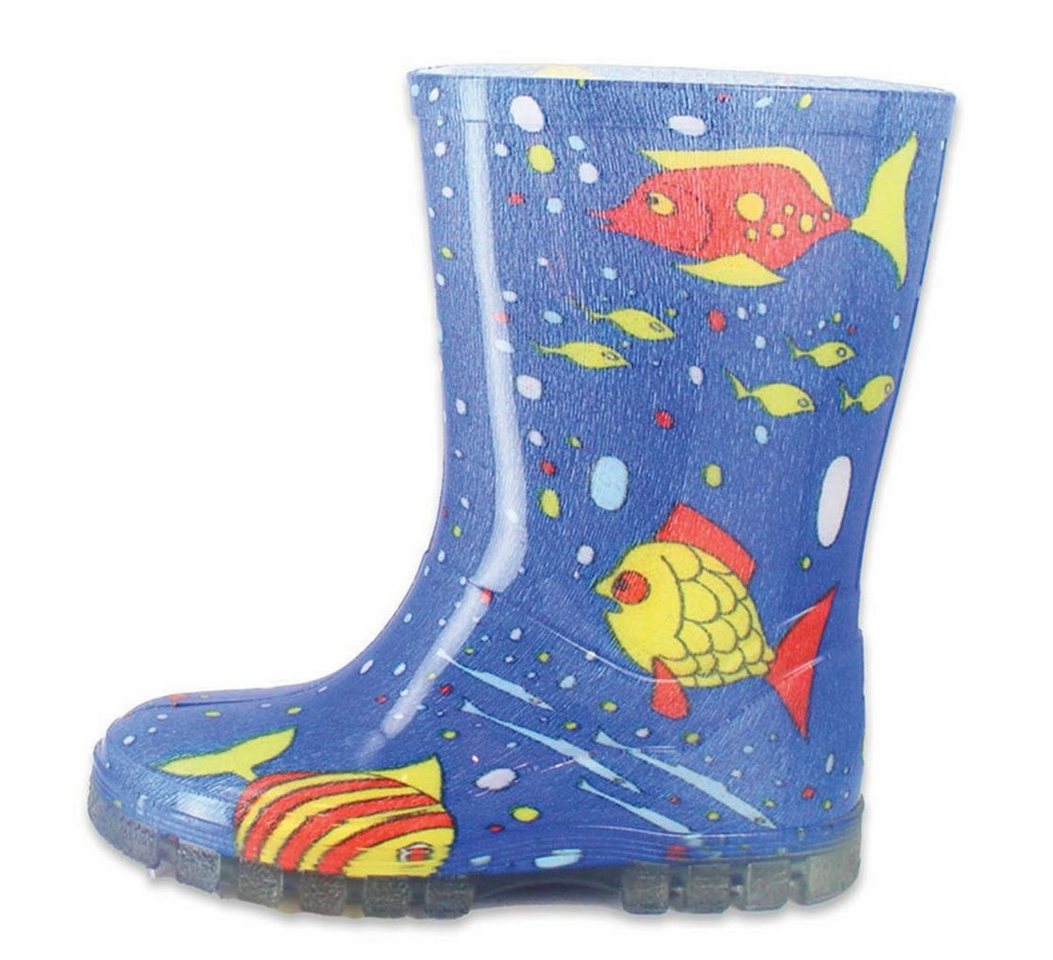 Beck Regenstiefel Fische Gummistiefel (wasserdichter, robuster Stiefel., für trockene Füße bei Regenwetter) herausnehmbare Innensohle von Beck