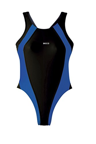 Beco Damen Schwimmanzug-Basics, Schwarz/Royalblau, 38, 6747 von Beco Baby Carrier