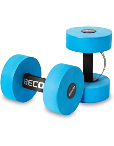 Beco Aqua Hantel Größe S | M | L Aqua Fitnessgerät Wassersport aus PE-Schaum, Large, C) Blau – Größe L von Beco