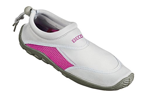 BECO Badeschuhe / Surfschuhe Unisex, mehrfarbig(grau/pink), 39, 9217-114 von Beco