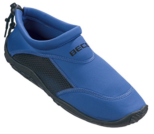 BECO Badeschuhe / Surfschuhe für Damen und Herren blau/schwarz 41 von Beco