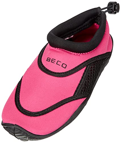 BECO Kinder Surf und Badeschuhe, Mehrfarbig (Pink/Schwarz), 28 von Beco
