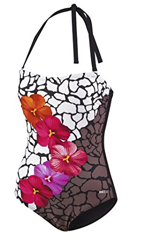 BECO Damen Badeanzug, D-Cup Beachwear, schwarz/Bunt, 48 von Beco Baby Carrier