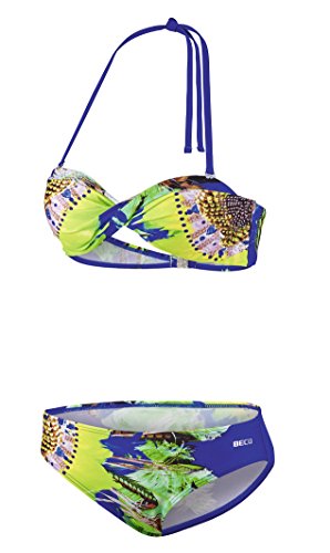 BECO Beermann Damen BECO Bikini, C-Cup Tropical Heat Set, blau, 38 von Beco Baby Carrier