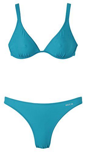 BECO Damen Schwimmkleidung Bikini-Set, Petrol, 36 von Beco