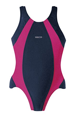 Beco Kinder Badeanzug-Basics, Marine/Pink, 152 von Beco Baby Carrier