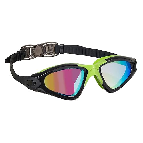 BECO Swimmbrille CALAIS MIRROR mit verspiegelten Polycarbonat- Linsen und extra großem Sichtfeld für einen klaren Blick von Beco