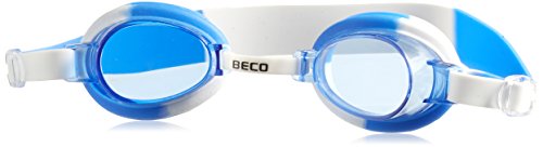 Beco Baby Carrier BECO Unisex Jugend Halifax Kinderschwimmbrille, weiß/blau, One Size von Beco
