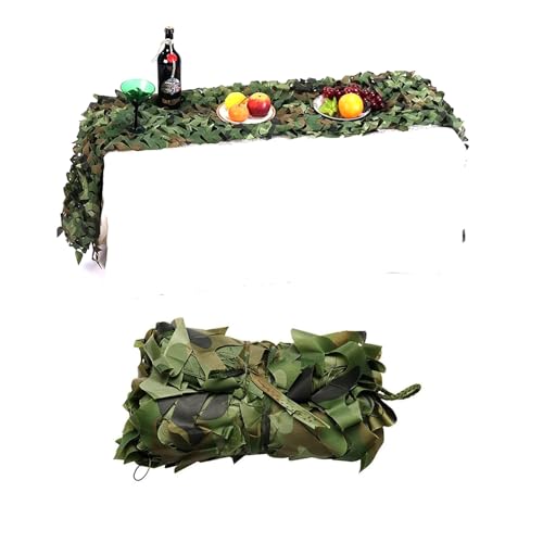 Woodland-Tarnnetz, 2 x 6 m/6 x 6 m/10 x 10 m, leichtes Tarnung Net aus Oxford-Stoff, Sonnenschutznetze für die Jagd, blindes Schießen, militärische Themenparty-Dekorationen ( Farbe : Camouflage , Größ von Becool fish