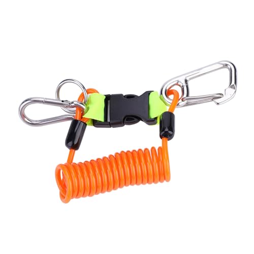Bediffer Anti-verlorenes Tauchspulen-Sicherheits-Notfallwerkzeug, Langlebig, für Unterwasserfotografie (Orange) von Bediffer