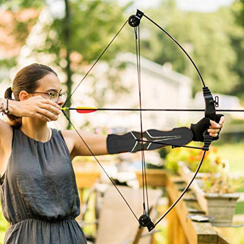 Bediffer Bogen-Armschutz, exquisiter Verstellbarer Jagd-Armschutz für den Außenbereich zum Schießen(Schwarz) von Bediffer