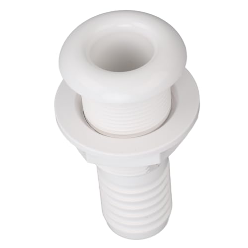 Bediffer Straight Drain Outlet Fittings, Straight Marine Thru Hull Fitting 29mm Outlet for Yachts RV (White) von Bediffer