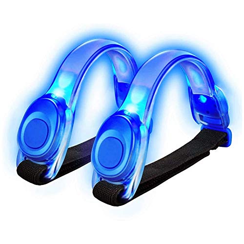 2 StüCke LED Armband, LED Armband Reflektierendes Fahrwerk für AußEn AktivitäTen und Bewegung, Blau von Beelooom