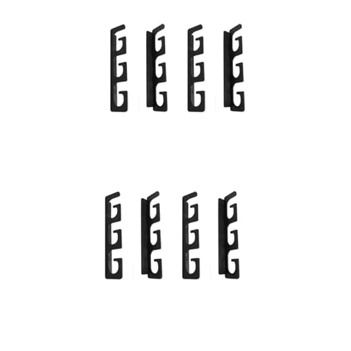 Beelooom 4 Paar Horizontaler Deckenhalter für Angelrutenaufbewahrung, Stangenrolle, Wandhalterung, Halter für Garage, Kabine und von Beelooom