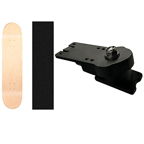 Beelooom Maple Skateboard-Decks, doppeltes Rücklicht-Decks, gratis Skateboard-Griffband und 17,8 cm Land Surfboard Skateboard-Halterung von Beelooom