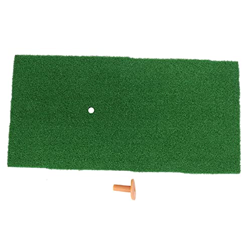 Golfmatte, 30,5 x 61 cm, tragbare Golfmatte, Gummi-Tee-Halter für Outdoor- und Indoor-Golf von Beelooom