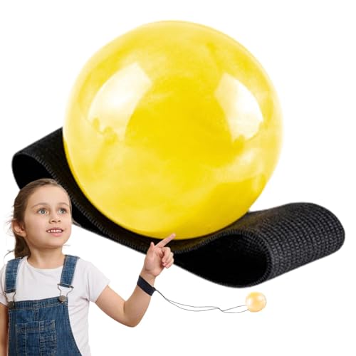 Handgelenk-Return-Ball für Kinder,Return-Ball | Ballrücklauf am Handgelenk, Ballrücklauf mit Seil | Rebound-Bälle mit Armband, lustiger Ball an einer Schnur mit beleuchtetem Design für Kinder, Erwachs von Befeixue