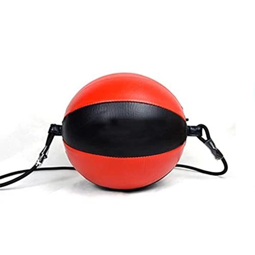 Boxen Punching Ball Double End Speed Bag Hanging Aufblasbare Boxsäcke für Schlafzimmer Türrahmen & Indoor Gym Boxsack (Rot) von Begonial