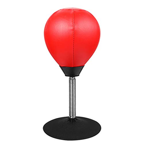 Boxsäcke Desktop-BoxsackVertical Boxing Speed Ball mit Saugnapf zur Reflexbelastung (Style2) von Begonial