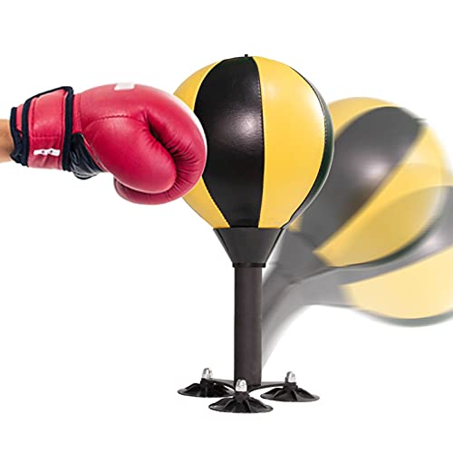 Desktop Boxing Reflex Ball mit Saugnapf Home Office Punching Speed Bag von Begonial