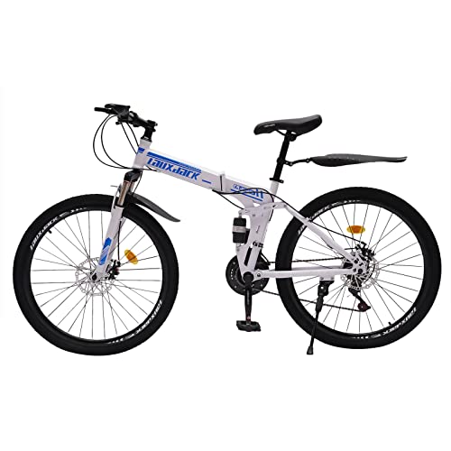 Begoniape 26 Zoll 21 Gang Schaltung Mountainbike, Scheibenbremse MTB Mountain Heranwachsende Fahrrad, Federgabel Geschwindigkeits-Klapprad Fahrräder, Fahrrad für Herren Damen… von Begoniape