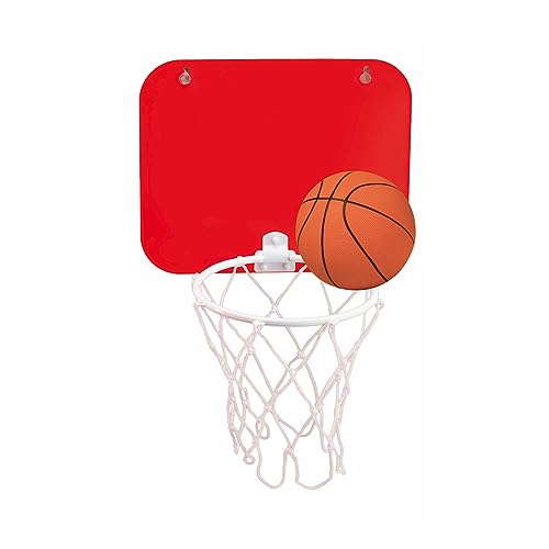 Mini-Basketballkorb – Büro- oder WC-Basketballkorb – Geschenk (roter Hintergrund) von Begoon