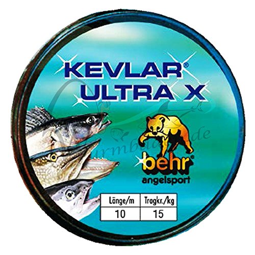 Kevlar Raubfischvorfach Ultra X 10 m 12 kg Raubfisch Vorfach von Behr