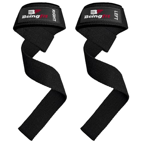 Beingfit Premium Lifting Straps für Krafttraining – 60 cm, Erhältlich in 6 Farben, Robust und Komfortabel für Fitness und Bodybuilding von Being fit