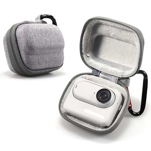 BeisDirect Mini Tragetasche für Insta360 GO 3 Sport Kamera Tasche Schutzhülle Körper Sport Kamera Tasche für Insta 360 GO 3 Zubehör, 8x6.5x5cm Grau von BeisDirect