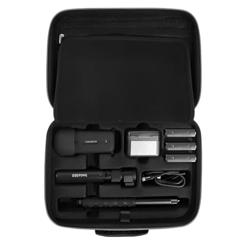 BeisDirect Reise-Tragetasche für Insta360 X4 Kamerataschen, tragbare Aufbewahrungstasche für Insta360 X4 Sportkamera-Zubehör, 34,5 x 24,5 x 8,2 cm, grau von BeisDirect