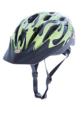 Bell Cognito FS Fahhrad Helm Universal Größe Kinder, Green flamage - Fahrradhelm von BELL