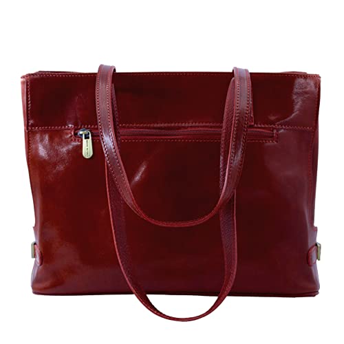 Bella&Quinny Schultertasche Milano. Made in Italy, echtes Leder in italienischer Tradition. Elegante Handtasche, als Shopper oder fürs Business. Edles Leder, hochwertige Verarbeitung. von Bella&Quinny