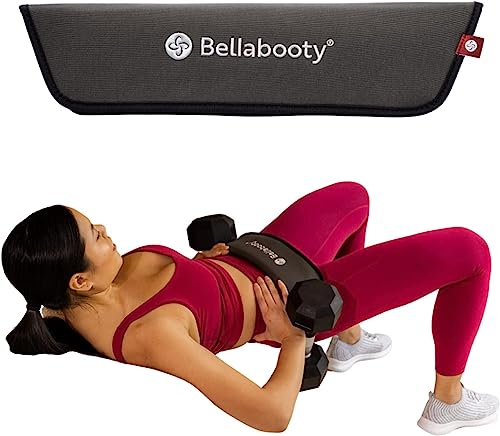 Bellabooty Übungs-Hüftgurt, einfach zu verwenden mit Hanteln, Kugelhanteln oder Tellern, rutschfeste Polsterung, die Ihre Hüften für das Fitnessstudio, Heimtraining oder unterwegs schützt von Bellabooty