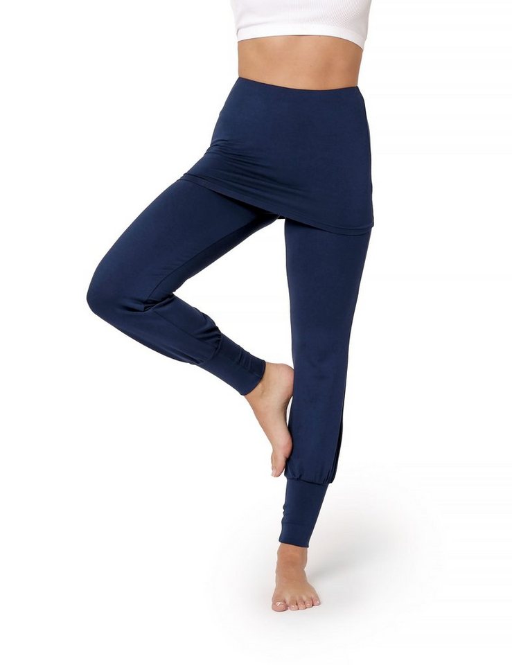 Bellivalini Leggings Damen Yogahose mit Rock Lang Trainingshose BLV50-275 (1-tlg) ohne von Bellivalini