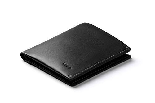 Bellroy Note Sleeve, schlanke Leder Brieftasche, mit RFID Schutz erhältlich (Max. 11 Karten, Geldscheine und Münzen) - Black - RFID von Bellroy