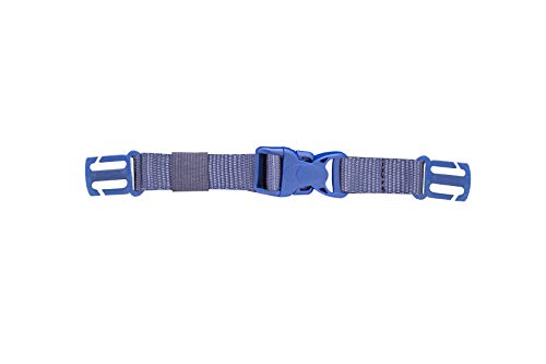 Belmil Zubehör-Verstellbarer Brustgurt für Schulranzen Schultasche Rucksack Max 29 cm, 100% PP-Gurtband- unelastisch (334/A Blau) von Belmil