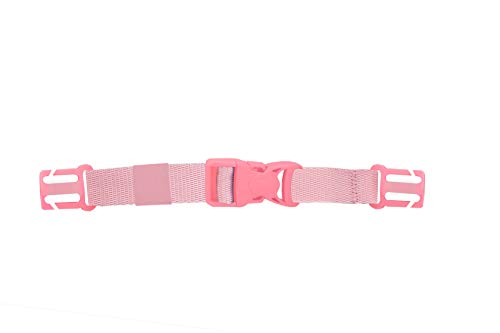 Belmil Zubehör-Verstellbarer Brustgurt für Schulranzen Schultasche Rucksack Max 29 cm, 100% PP-Gurtband- unelastisch (334/A Pink) von Belmil
