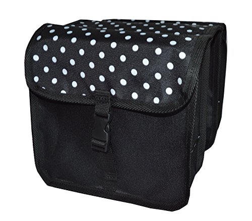Beluko FAHRRADTASCHE Kinder Satteltasche Gepäckträgetasche Doppel 2 x 5l (5. Mini - Polka Dots) von Beluko