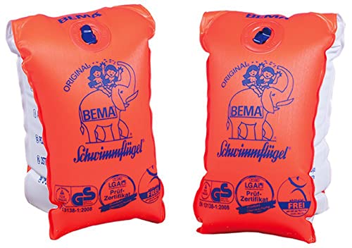 BEMA® Original Schwimmflügel, orange, Größe 00, bis 11 kg, 0-1 Jahr von Bema