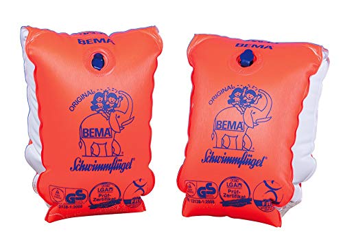 BEMA® Original Schwimmflügel, orange, Größe 2, 12+ Jahren, 60+ kg von BEMA