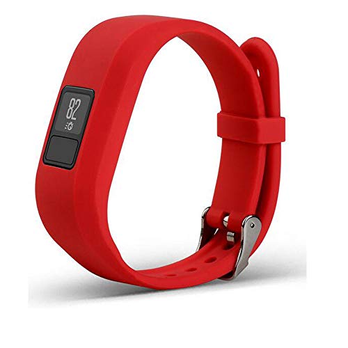Bemodst Uhrenarmbänder für Garmin Vivofit 3 Smartwatch, Silikon Ersatz Armband Garmin Vivofit3 Sport Uhrenarmband für Männer Frauen (Rot) von Bemodst
