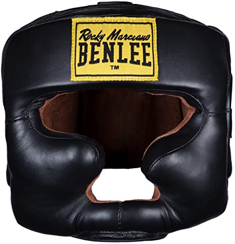 BENLEE Kopfschutz aus Leder Full FACE Protection Black L/XL von BENLEE