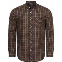 BEN SHERMAN House Check Herren Langarm Hemd 0077861-MARINE von Ben Sherman