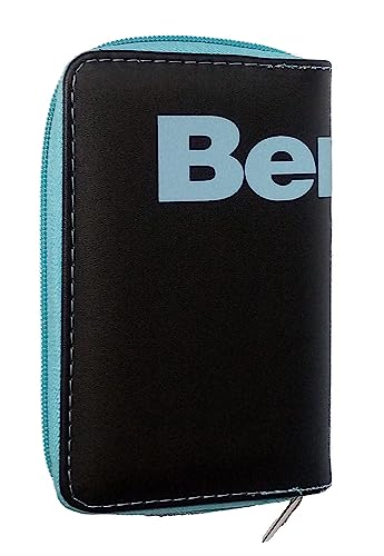 Bench Damen Reißverschluss Geldbörse Portemonnaie Brieftasche kompakt Clutch NEU, Farbe:Hellblau von Bench