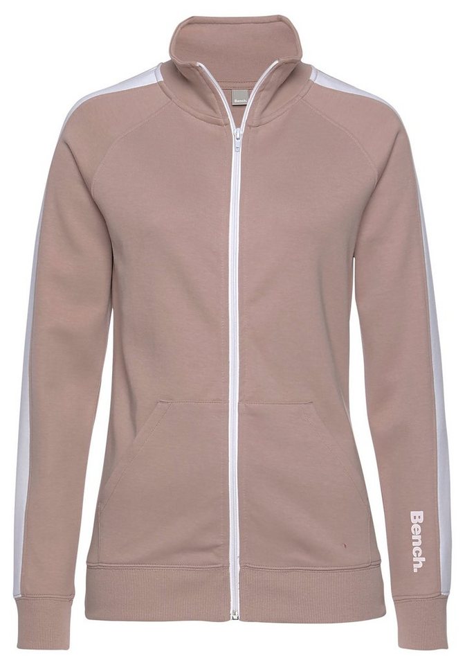 Bench. Loungewear Sweatjacke -Loungejacke mit Seitenstreifen und Stehkragen, Loungewear, Loungeanzug von Bench. Loungewear